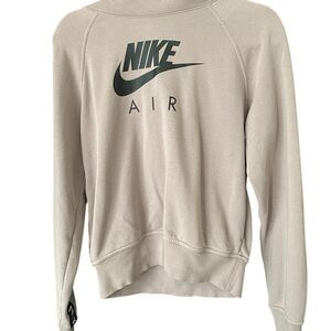 Nike Cream Crewneck Jacket with Iconic Branding